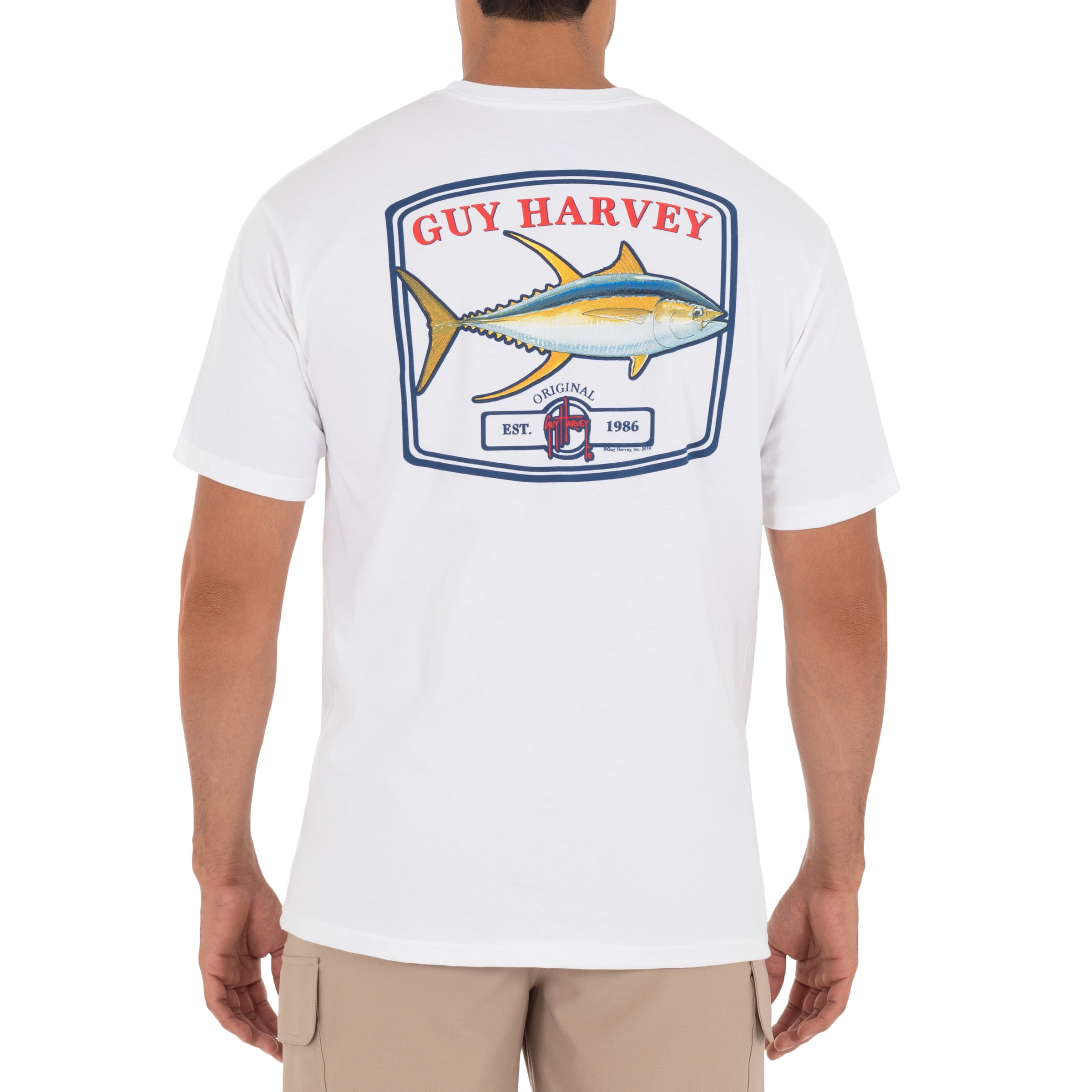 Guy Harvey 남성용 코어 참치 반소매 티셔츠